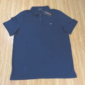 Michael Kors Hemd mittelblau kurzarm Polo MK Logo - Bild 1 von 6