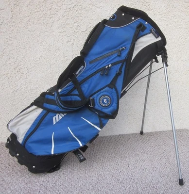 Bolsa de golf Mizuno Aerolite divisor de 7 vías transporte/soporte (azul/negro/blanco) con correa Foto 1 de 4