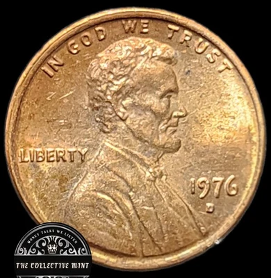 1976 D Lincoln Cent Penny With DDR ERRORS ~ BU Condition  ~ Fast Shipping - Image 1 of 3
