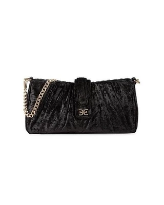 NUEVO Bolso de Mano Convertible Sam Edelman Ellie Texturizado NEGRO/100% AUTÉNTICO Foto 1 de 4
