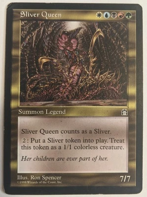 MTG English Magic Card Moderate Play SLIVER QUEEN from Stronghold. +BONUS! Read! - Image 1 of 4