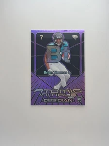2024 Obsidian Brian Thomas Jr. Iniciales atómicas púrpura/50 #20 Rookie RC Jaguars - Imagen 1 de 2