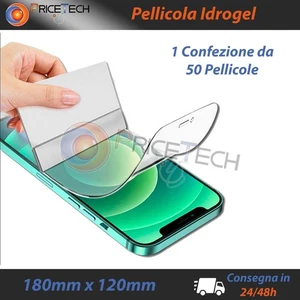 50 Pellicole per smartphone 180*120mm per Plotter Cutting Machine Hydrogel - Foto 1 di 1