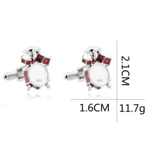 Fashion Men Cufflinks 1 Pair of Shirt@Suit Cuff Links Jewelry Rhinestone Classic - Picture 1 of 2