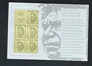 1993 REPLICA CARD No.26 FAMOUS AUSTRALIANS STAMP BOOKLET 1968 DECIMAL STAMPS - Picture 1 of 2