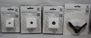 Xcut Docraft Palmenstanzer Eckstanzer Herz Kreis klein/mittel & groß Sets 4 Stück - Bild 1 von 17