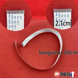 NAPPE 20 pins (connecteur en même face) universel cable nappe 50cm largeur 2.1cm - Bild 1 von 1