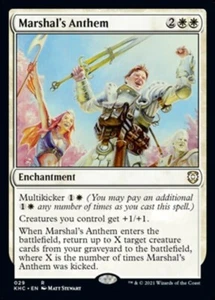 MTG - MARSHAL'S ANTHEM - Kaldheim Commander (R) - Picture 1 of 1