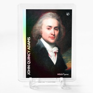 JOHN QUINCY ADAMS Painted Portrait Holo Trading Card 2023 GleeBeeCo #JQJS