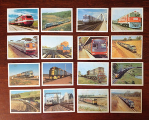 Sanitarium Weet Bix GET INTO TRAINING (1983). Lot of 16 cards (of set of 20)