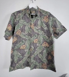 Cooke Street Mens XL Button-Up Hawaiian Shirt Tropical Banana Leaf Short Sleeve - Picture 1 of 7