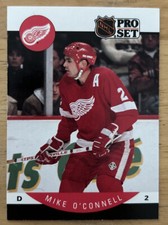 1990-91 NHL Pro Set Mike O’Connell Hockey￼ Card #75 Detroit Red Wings NM
