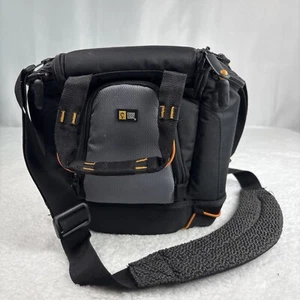 Case Logic SLR Zoom Camera Holster Bag Slrc1z Black/Gray. 5 Pockets. - Picture 1 of 8
