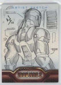 2010 Upper Deck Marvel Iron Man 2 Artist Sketches 1/1 Unknown Artist Sketch i1f