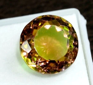 Certified 15 Ct Natural Zultanite Color Changing Turkish Round Loose Gemstone - Picture 1 of 6