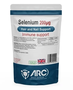 Selenium 200mcg Mineral Supplement Tablets, for Men & Women, Made in UK - Picture 1 of 11