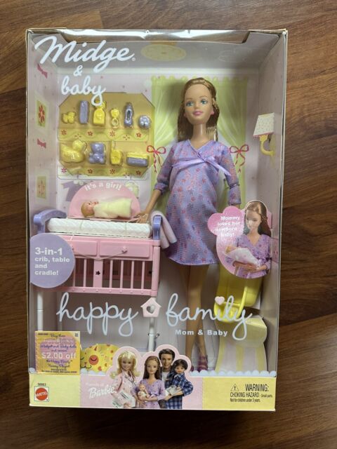 Boneca Barbie Midge Gravida Happy Familly Medindo 30x10, 2002 Mattel. -  CASA CURIA E FELDMAN