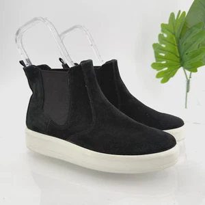 Ecco Damen Soft Classic Chelsea Boots Sneaker Schwarz Wildleder 38 EU / 7-7,5 US - Bild 1 von 17