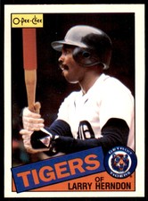 1985 O-Pee-Chee Larry Herndon Baseball Cards #9