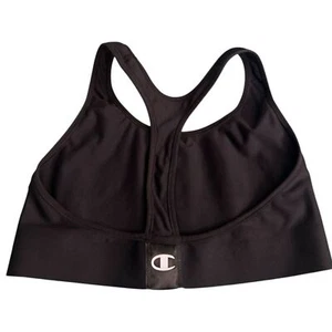 Champion Black Sports Bra Racer-Back Size Large - Picture 1 of 4
