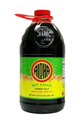ALOHA SHOYU Aloha Hawaiian Shoyu Soy Sauce 64 Ounce (Choose from 6 Varieties)