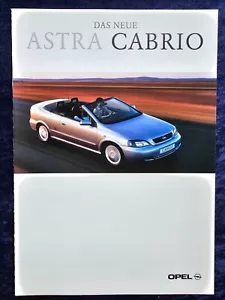OPEL Astra G Cabrio Cabriolet 1.6 16V, 1.8 16V, 2.2 16V Prospekt 1.2001 - Picture 1 of 4