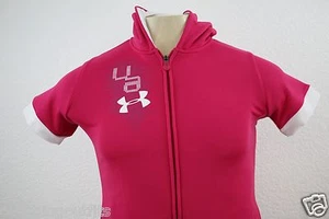 Under Amour Loose Allseasongear Hoodie Youth's Short Sleeve Pullover Top Sz YXL - Picture 1 of 6