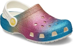 Crocs Junior Ombre Glitter Clogs JUNIOR 6 - Picture 1 of 4