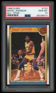 1988-89 Fleer All-Star #123 Magic Johnson PSA 10 - Picture 1 of 2