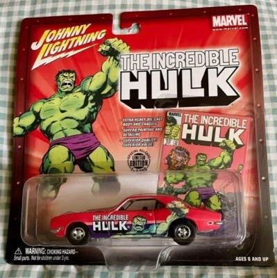 THE INCREDIBLE HULK #314 '68 Chevy Camaro 1:43 MARVEL Johnny Lightning 2003 NEW - Image 1 of 4