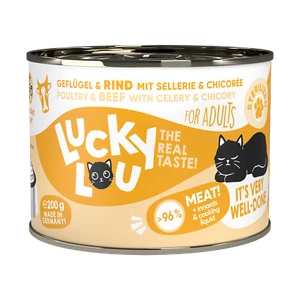Lucky Lou Lifestage Sterilized Geflügel & Rind Katzenfutter Nassfutter 6x200gr - Bild 1 von 4