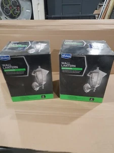 2noWhite Aluminium 6 Sided Bevelled Glass Panel Outdoor Lantern Coach Light.... - Picture 1 of 2