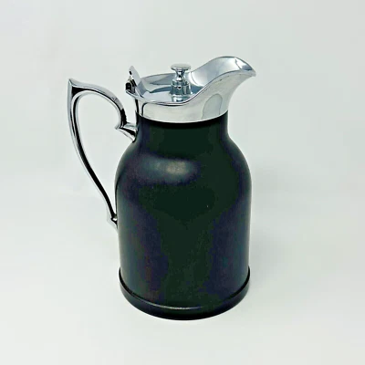 Jarra jarra vintage termo Stronglas marrón baquelita y cromo hecha en Canadá Foto 1 de 4