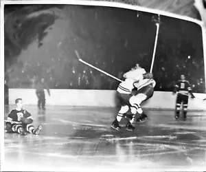 1953 STANLEY CUP WINNING GOAL PHOTO ELMER LACH MAURICE NHL HOCKEY RICHARD LARGE - Picture 1 of 9