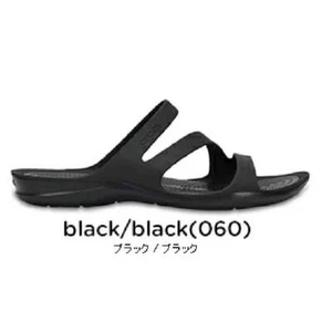 Sandalias Crocs MUJER Swiftwater Tejido Negro Negro EE. UU. Talla W5-W9 - Imagen 1 de 2