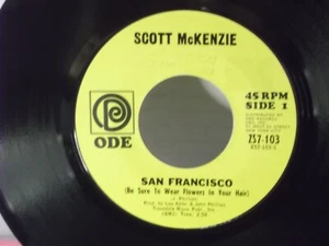 Scott McKenzie,Ode 103,"San Francisco",US,7" 45,1967 hippie rock classic, Mint - Picture 1 of 2