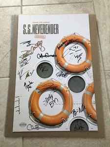 Póster de crucero Coheed & Cambria S.S. Neverender - Autografiado firmado por músicos - Imagen 1 de 1