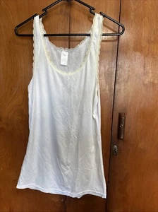 Love To Lounge Ladies Size 12 White Singlet - Picture 1 of 5