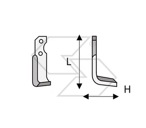 20 x MOTORHACKE MOTORHACKE BERTOLINI 306 H72 L170 flach 30x6 - Bild 1 von 1