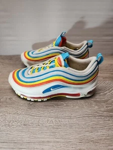 Nike Boys Air Max 97 CK0052-400 White Casual Shoes Sneakers Size 4.5Y - Picture 1 of 6