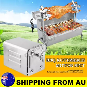 Electric BBQ Rotisserie Motor Spit Stainless Steel BBQ Campfire Motor AU Plug - Picture 1 of 11
