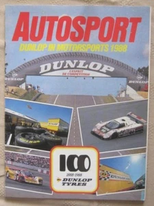 AUTOSPORT - DUNLOP IN MOTORSPORT 1988 - 100 YEARS 1888-1988 - 18PP - Bild 1 von 1