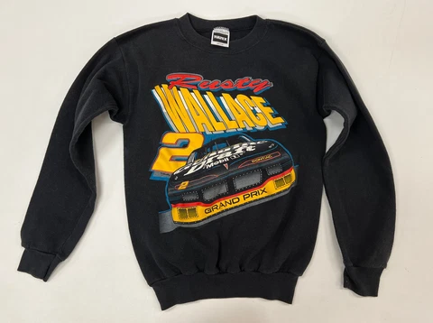 Vintage Rusty Wallace 2 Racer NASCAR Sweatshirt Size M Cover