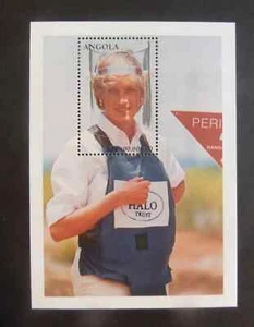 Angola 1998 Diana Princesa de Gales Conmemoración MS1334 sin montar como nuevo MNH UM - Imagen 1 de 1
