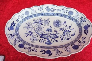 Tray, Large Plate, Meat Plate, Hutschenreuther Onion Pattern, 38.5Cm - Picture 1 of 3
