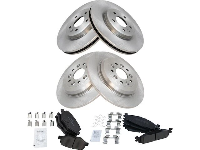 Kit de pastillas de freno delanteras y traseras y rotor para Lincoln MKS 2010 SW314XS 2009-2012 Foto 1 de 1