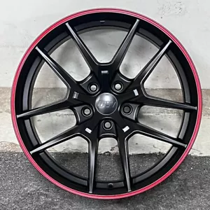 FLOW FORGED FK8 TYPE R STYLE 18" SATIN BLACK WHEELS RIMS FITS HONDA CIVIC ACURA - Picture 1 of 1