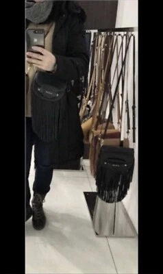 Michael Kors MK Cary Mini Fransen Tasche Umhängetasche neu Grau Bag - Bild 1 von 4