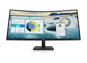 HP P34hc 34" Curved Monitor UWQHD 3440×1440 USB-C HDMI/DP  21:9 - Afbeelding 1 van 3