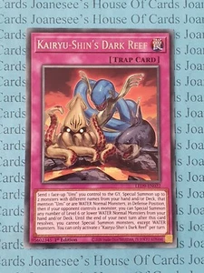 LED9-EN022 Kairyu-Shin's Dark Reef Rare Yu-Gi-Oh Card 1st Edition New - Picture 1 of 4